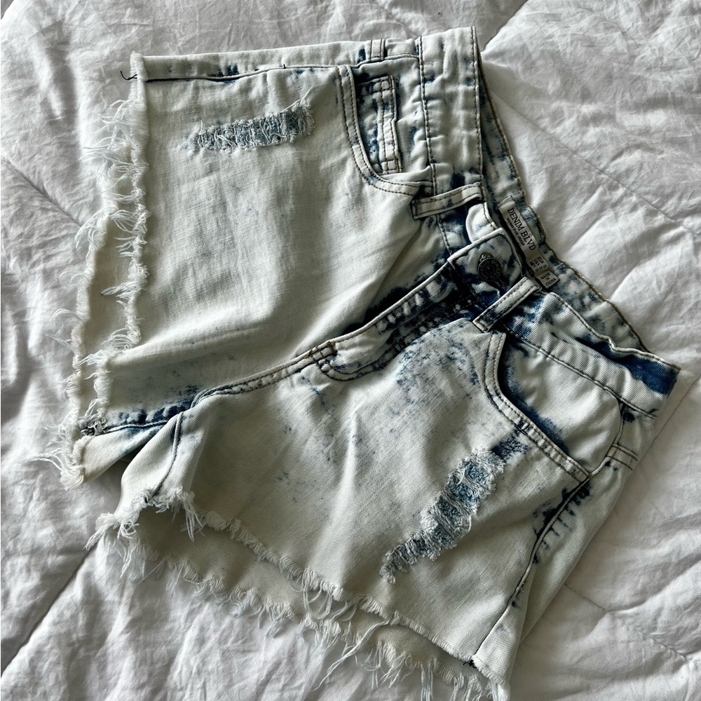 DENIM BLVD Light Blue Jean Shorts